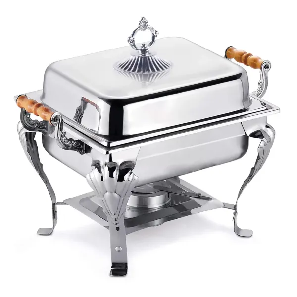 Depósito de calor para alimentos, de acero inoxidable, con depósito para pasta de combustión, para catering, buffet y fiesta, 42 x 29 x 32 cm Depósito de calor para alimentos, de acero inoxidable, con depósito para pasta de combustión, para catering, buffet y fiesta, 42 x 29 x 32 cm