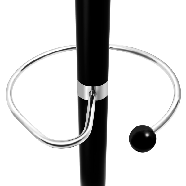 Perchero independiente negro para ropa, sombrero, chaqueta, soporte para árbol, ropa de Metal, paraguas, soporte para árbol Perchero independiente negro para ropa, sombrero, chaqueta, soporte para árbol, ropa de Metal, paraguas, soporte para árbol