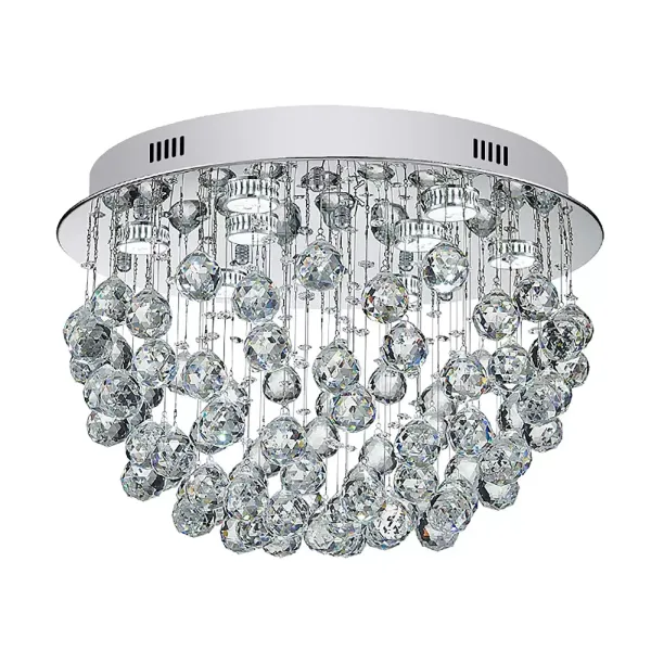 Lámpara de techo moderna de cristal K9, moderna lámpara de araña para dormitorio, 9 bombillas GU10