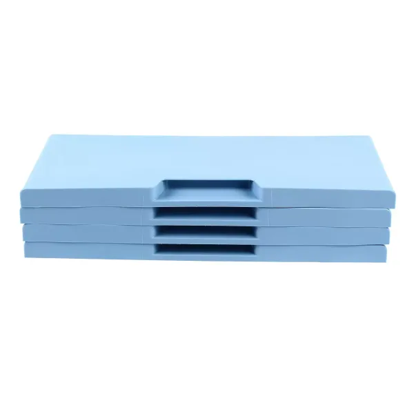 Cómoda con 6 cajones, de plástico, práctico cajón con ruedas, para pasillo, salón, dormitorio, 50 x 35 x 102 cm, azul Cómoda con 6 cajones, de plástico, práctico cajón con ruedas, para pasillo, salón, dormitorio, 50 x 35 x 102 cm, azul