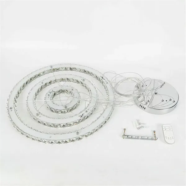 48 W regulable lámpara de techo LED cristal lámpara moderna creativa araña lámpara