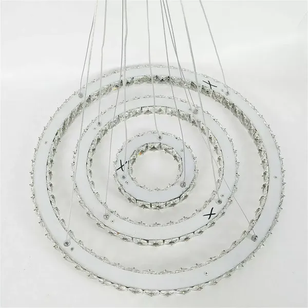 48 W regulable lámpara de techo LED cristal lámpara moderna creativa araña lámpara