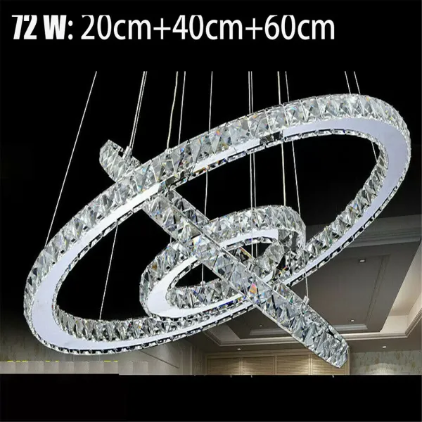 48 W regulable lámpara de techo LED cristal lámpara moderna creativa araña lámpara 48 W regulable lámpara de techo LED cristal lámpara moderna creativa araña lámpara