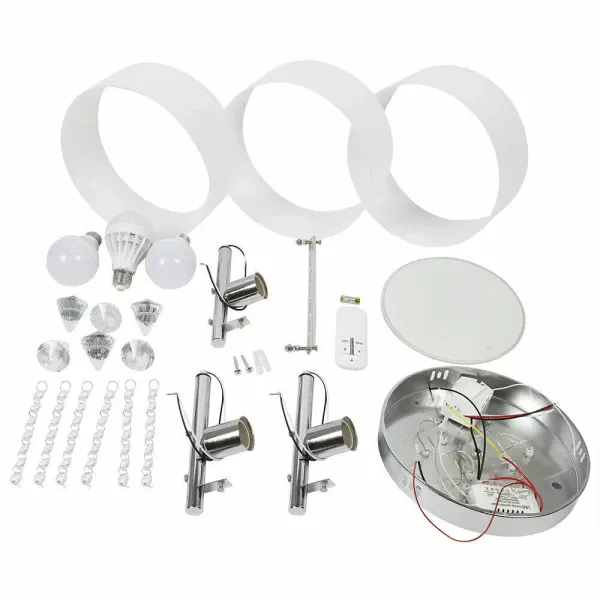 Lámpara de techo LED E27 de cristal acrílico, lámpara de techo de cristal, luz RGB con mando a distancia para pasillo Lámpara de techo LED E27 de cristal acrílico, lámpara de techo de cristal, luz RGB con mando a distancia para pasillo