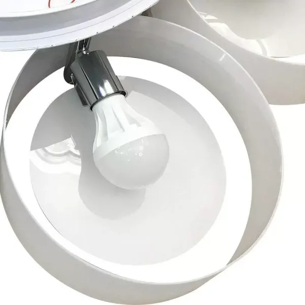 Lámpara de techo LED E27 de cristal acrílico, lámpara de techo de cristal, luz RGB con mando a distancia para pasillo