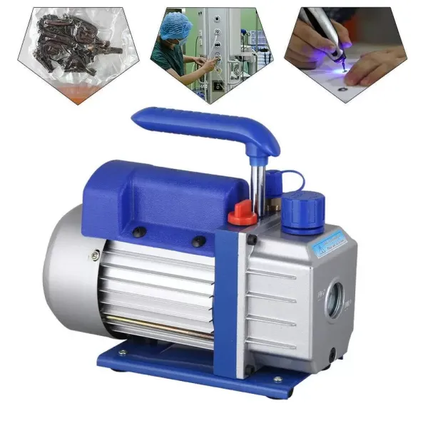 Bomba de vacío de 2,5 CFM de CNCEST, 220 ml de aceite, bomba de vacío, 180 W, 1/4 CV, 220 V