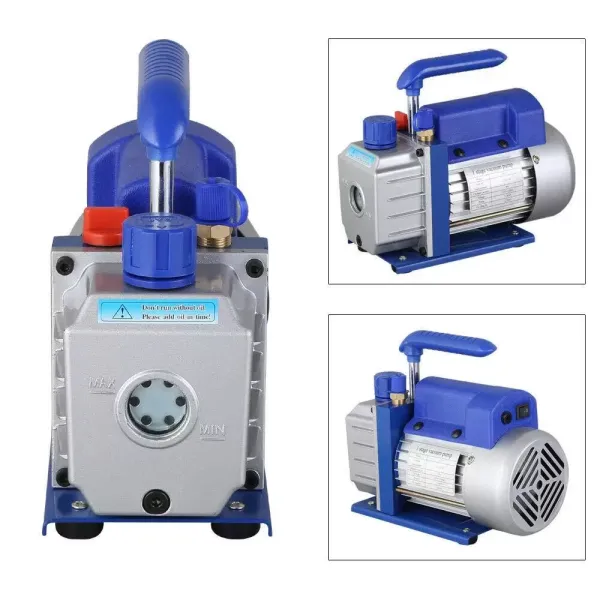 Bomba de vacío de 2,5 CFM de CNCEST, 220 ml de aceite, bomba de vacío, 180 W, 1/4 CV, 220 V Bomba de vacío de 2,5 CFM de CNCEST, 220 ml de aceite, bomba de vacío, 180 W, 1/4 CV, 220 V