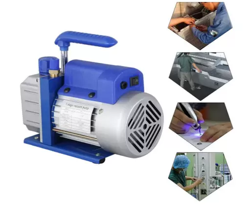 Bomba de vacío de 2,5 CFM de CNCEST, 220 ml de aceite, bomba de vacío, 180 W, 1/4 CV, 220 V