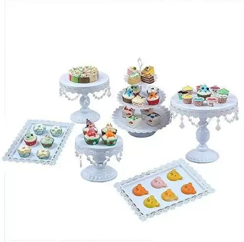 Soporte para Tartas, Soporte para Tartas, Juego Vintage para Tartas de Boda