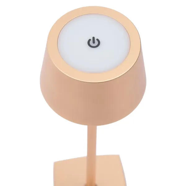 Lámpara de mesa LED portátil, inalámbrica con puerto USB, regulable, para interior y exterior