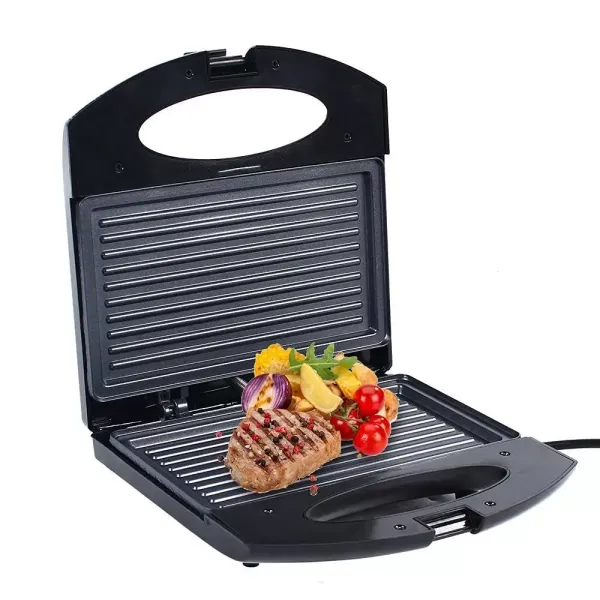 Parrilla de contacto eléctrica de doble cara, 220 V