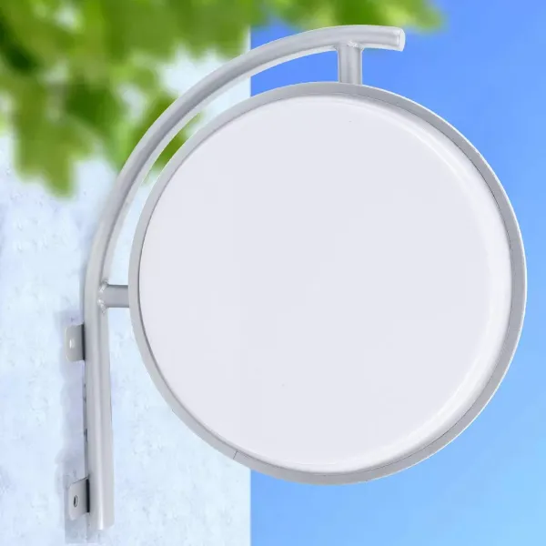 Caja de luz redonda Placa frontal LED  Luz de pared exterior LED de doble cara Diámetro 40 cm con cable de alimentación de 1,5 m
