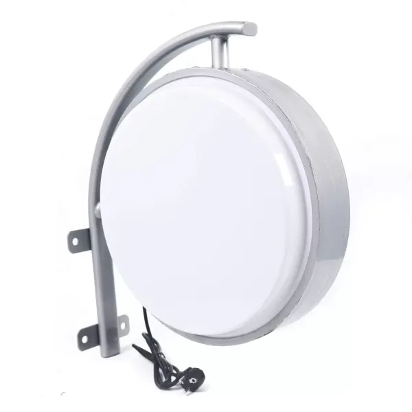 Caja de luz redonda Placa frontal LED  Luz de pared exterior LED de doble cara Diámetro 40 cm con cable de alimentación de 1,5 m