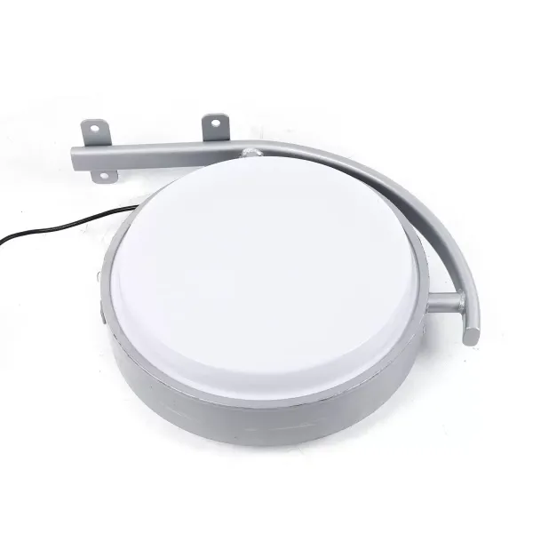 Caja de luz redonda Placa frontal LED Luz de pared exterior LED de doble cara Diámetro 40 cm con cable de alimentación de 1,5 m Caja de luz redonda Placa frontal LED Luz de pared exterior LED de doble cara Diámetro 40 cm con cable de alimentación de 1,5 m