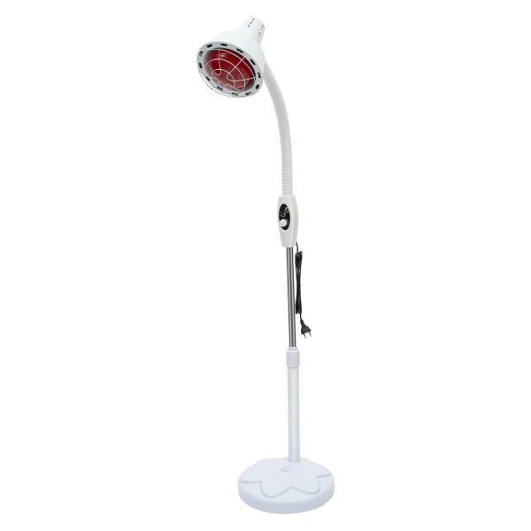 Lámpara de infrarrojos de 275 W, lámpara de calor, base giratoria de 360°, temperatura ajustable para salón de belleza, sala de estar