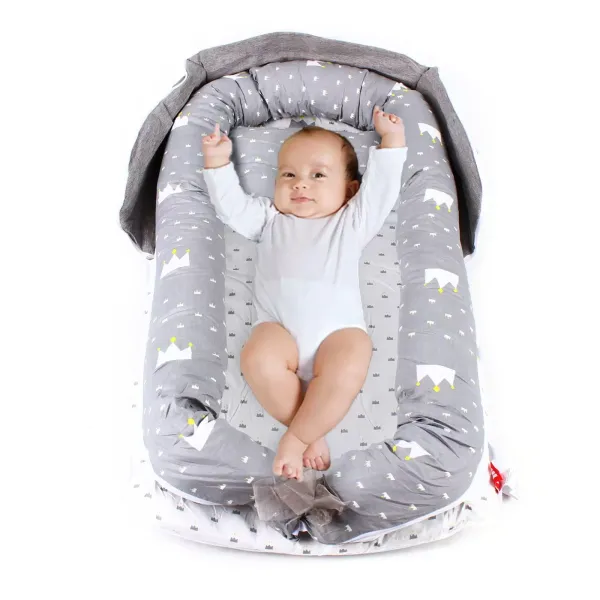 Nido de bebé recién nacido cuna bebé 85 x 45 cm, cama colchón nido bebé cojín de peinado 0-2 años Nido de bebé recién nacido cuna bebé 85 x 45 cm, cama colchón nido bebé cojín de peinado 0-2 años