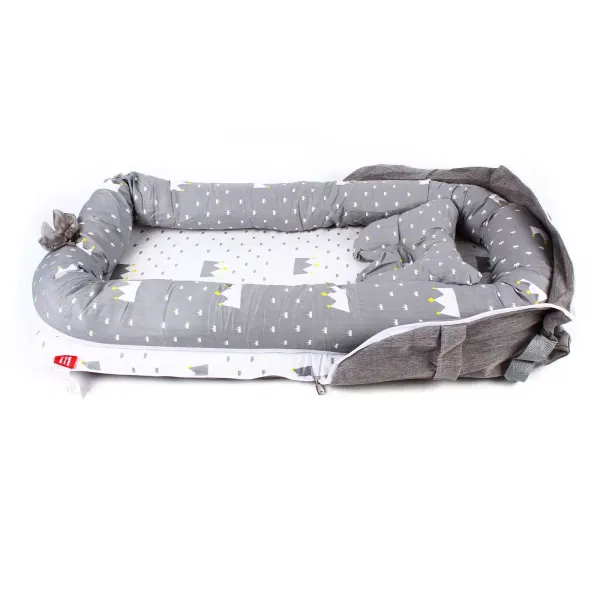 Nido de bebé recién nacido cuna bebé 85 x 45 cm, cama colchón nido bebé cojín de peinado 0-2 años
