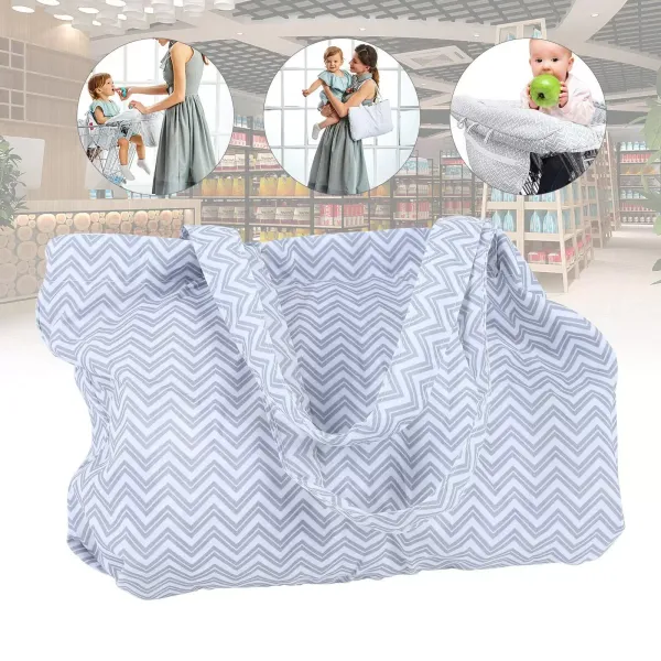 Funda protectora universal para carrito de la compra, para trona y cesta de la compra, con bolsa de transporte y cinturón de seguridad