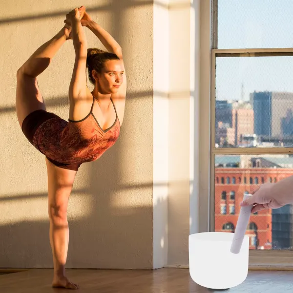 8 pulgadas cuenco cantante de cristal de cuarzo blanco F Nota para meditación de yoga, y curación completa de conciencia (blanco) 8 pulgadas cuenco cantante de cristal de cuarzo blanco F Nota para meditación de yoga, y curación completa de conciencia (blanco)
