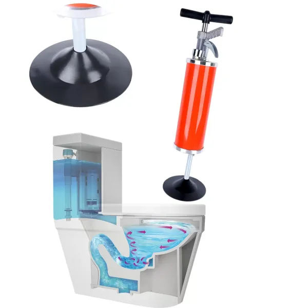 Limpiador de tuberías de presión de aspiración de aire comprimido, herramientas de limpieza con cono de goma de 10 cm Limpiador de tuberías de presión de aspiración de aire comprimido, herramientas de limpieza con cono de goma de 10 cm