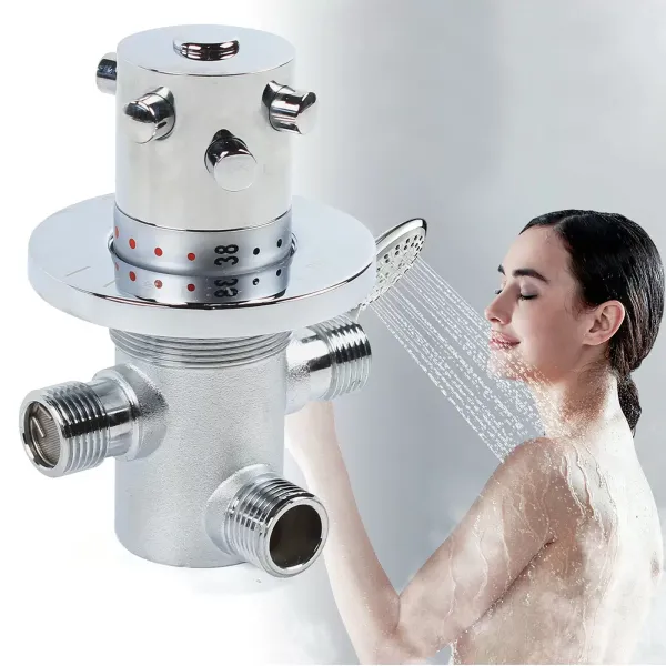 Válvula de conmutación de ducha, termostática mezcladora de control de temperatura del agua para sistema de ducha