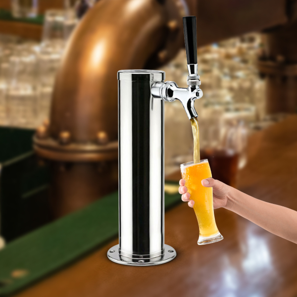 Torre de cerveza de acero inoxidable con grifo para casa, bar, uso grifo de bomba de cerveza. Torre de cerveza de acero inoxidable con grifo para casa, bar, uso grifo de bomba de cerveza.