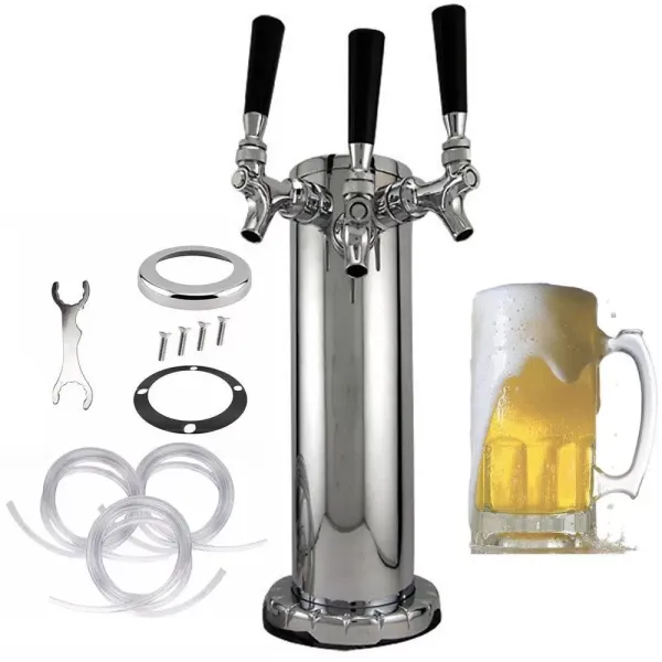 Dispensador de Grifo de Cerveza Torre de Cerveza y 3 dispensador de Grifo dispensador Cerveza de Grifo