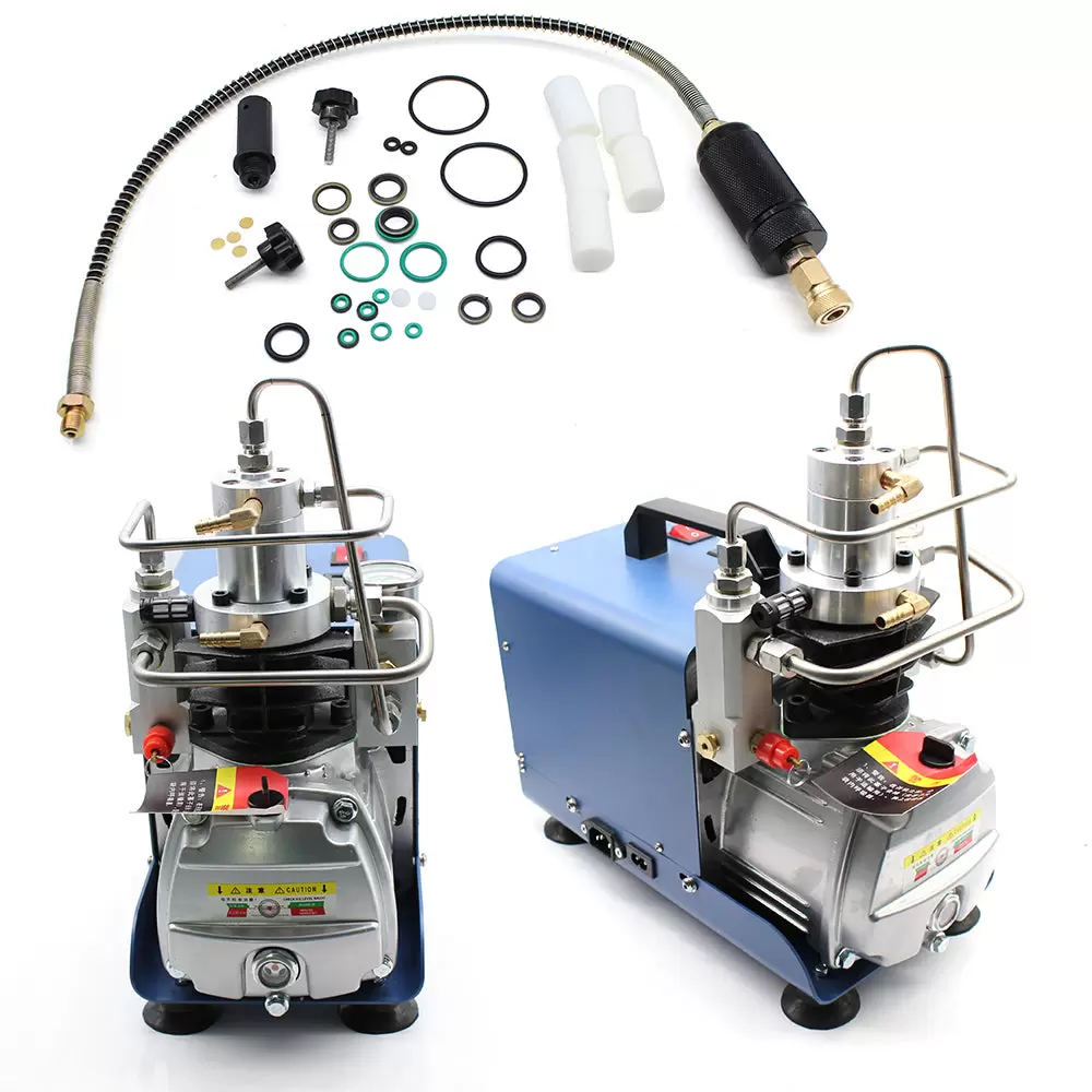 Bomba de aire de alta presión de 1800 W, 4500 psi, compresor de aire eléctrico PCP, 30 Mpa de refrigeración por agua