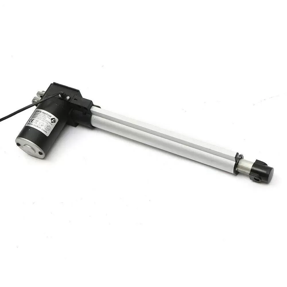 CNCEST Motor lineal 6000N, accionamiento eléctrico ajustable para apertura de puertas, 500 mm CC 12 V, accionamiento de husillo 5 mm/s