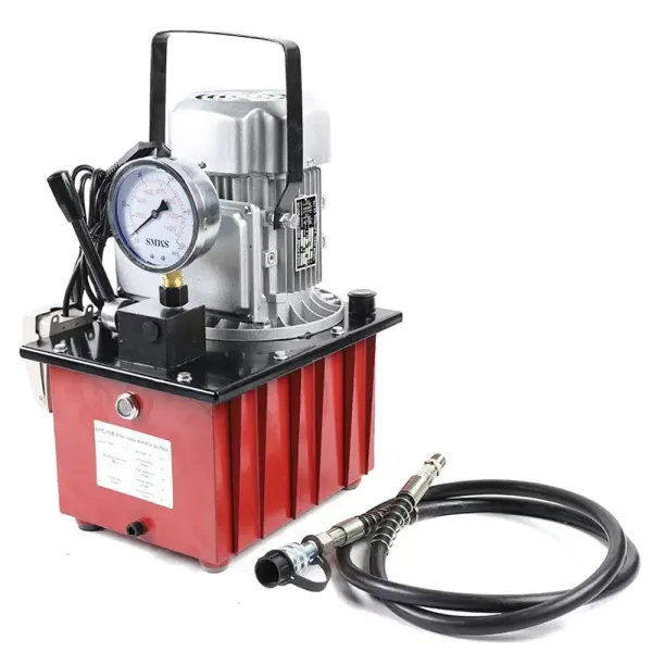 Bomba hidráulica eléctrica con manguera de aceite, 220 V, 750 W, accionamiento eléctrico