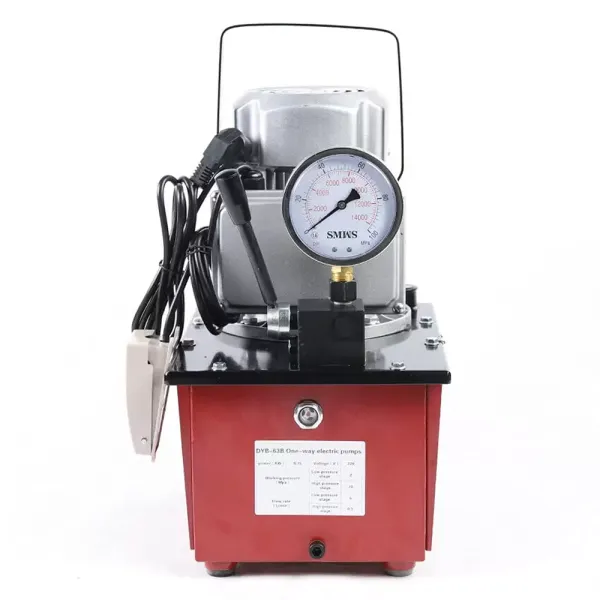 Bomba hidráulica eléctrica con manguera de aceite, 220 V, 750 W, accionamiento eléctrico