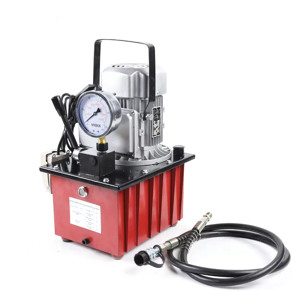Bomba hidráulica eléctrica con manguera de aceite, 220 V, 750 W, accionamiento eléctrico