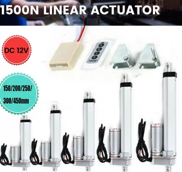 Actuador lineal de 900N Accionamiento de ajuste de motor linea, 12 V Motor lineal eléctrico 300 mm