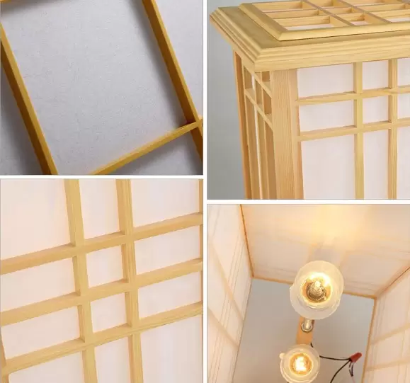 Lámpara de mesa cálida estilo chino LED 220 V moderna de madera maciza para dormitorio, salón, habitación de bebé