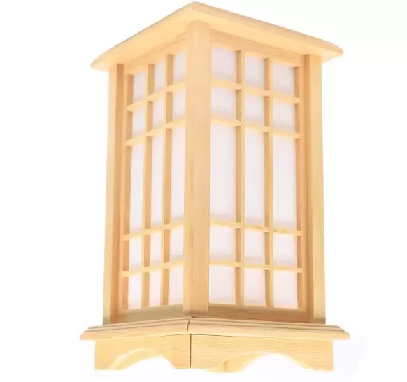 Lámpara de mesa cálida estilo chino LED 220 V moderna de madera maciza para dormitorio, salón, habitación de bebé