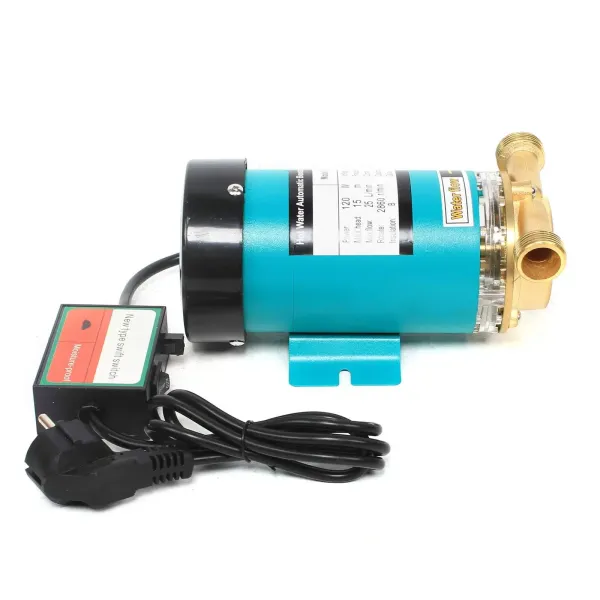 CNCEST Bomba de agua caliente de 120 W, bomba de presión automática, para el hogar, elevador de presión