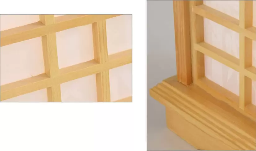 Lámpara de mesa de estilo japonés, de pino creativo, para dormitorio cálido, lámpara de noche, salón, estudio, escritorio, lámpara de mesa
