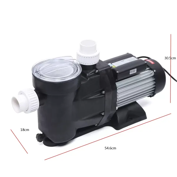 Bomba de agua eléctrica para piscina, 1200 W, 220 V, flujo máximo: 450 l/min Bomba de agua eléctrica para piscina, 1200 W, 220 V, flujo máximo: 450 l/min