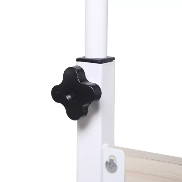 Mesa auxiliar con extremo de sofá salón, mesa móvil de metal con ruedas con bloqueo, altura ajustable para cama, balcón, exterior, 50 x 35 x 55–80 cm