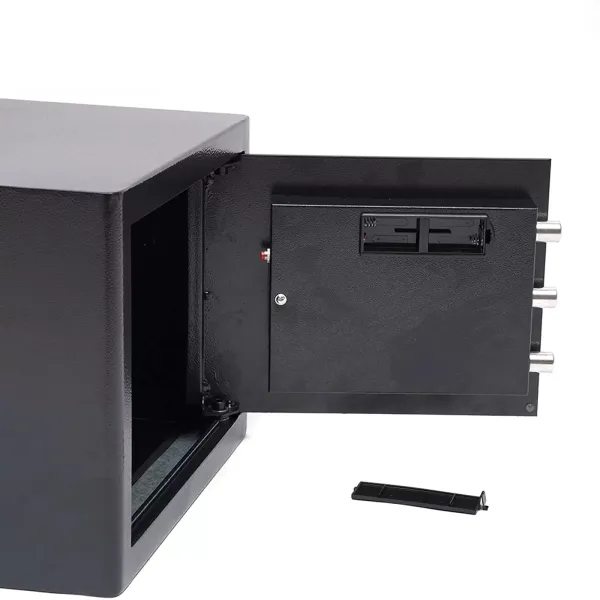 Caja fuerte electrónica con cerradura de combinación y llave 37 x 31 x 30 cm Caja fuerte con contraseña
