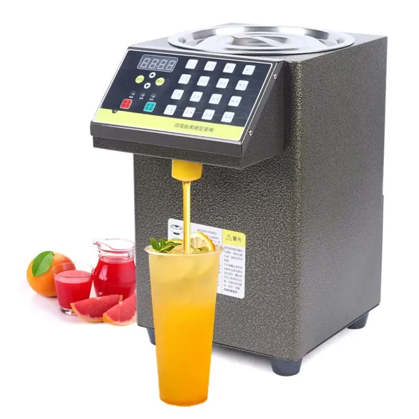 Dispensador automático de azúcar de frutas de 8,5L con 16 grupos de salida de fruta, 220 V, acero inoxidable