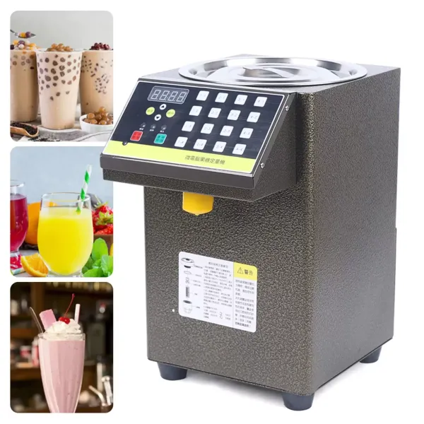 Dispensador automático de azúcar de frutas de 8,5L con 16 grupos de salida de fruta, 220 V, acero inoxidable