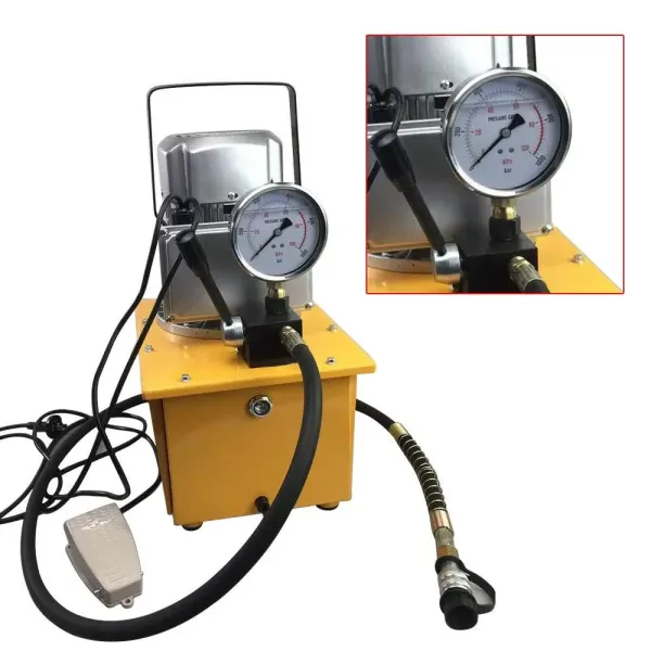 Bomba hidráulica eléctrica con pedal de presión de aceite