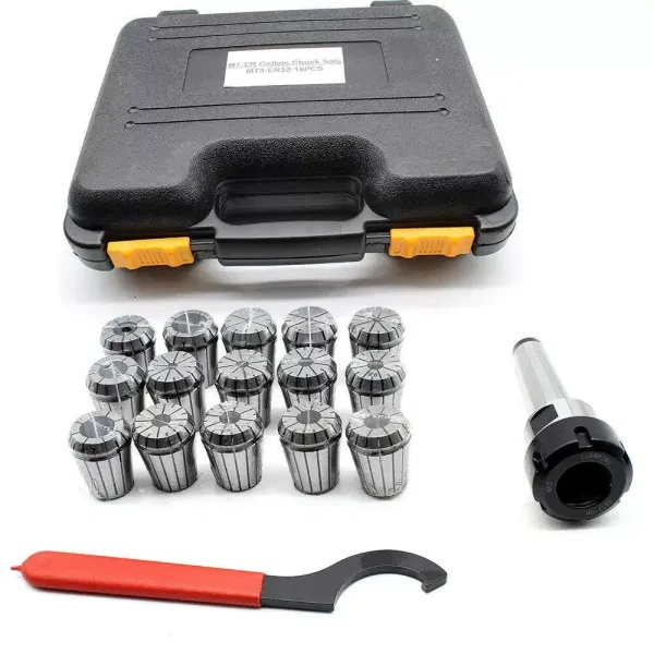 15 pinzas tensoras de precisión MT3 MK3 M12 ER32, 3 – 20 mm, mandril con maletín CNC