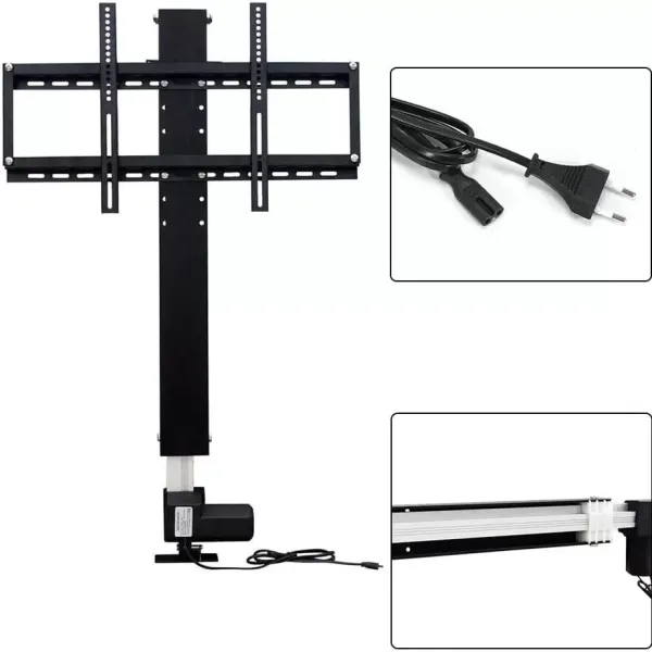 Soporte eléctrico para TV de 26 a 57 pulgadas, altura regulable, 700 mm, mando a distancia