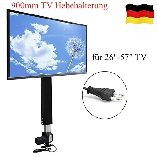 Soporte eléctrico para TV de 26 a 57 pulgadas, altura regulable, 700 mm, mando a distancia