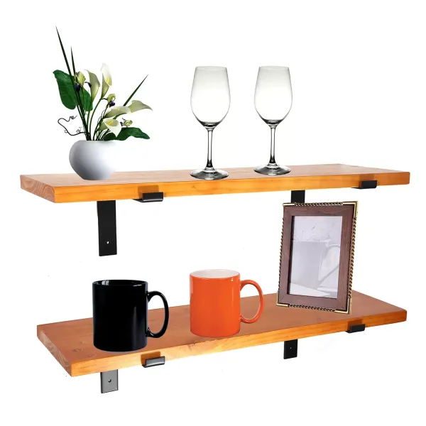 Juego de estanterías, decoración del hogar, estantería de pared, ecapacidad de carga de 50 kg (2 bandejas)