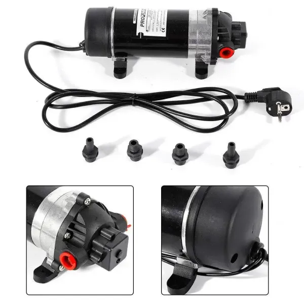 Bomba de diafragma DP-160M de 220 V, bomba de alta presión, autoaspirante, 5,5 L/min