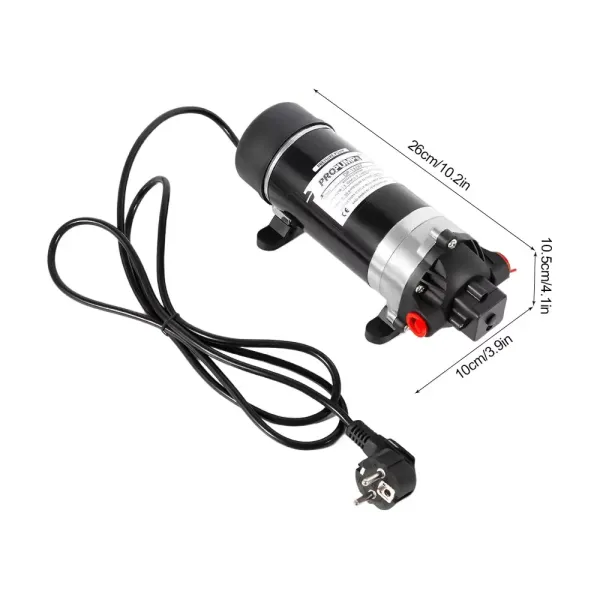 Bomba de diafragma DP-160M de 220 V, bomba de alta presión, autoaspirante, 5,5 L/min Bomba de diafragma DP-160M de 220 V, bomba de alta presión, autoaspirante, 5,5 L/min