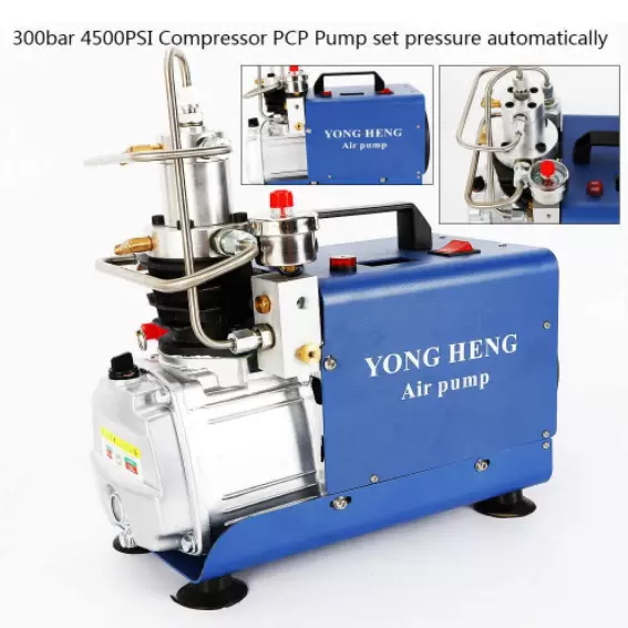Compresor de aire eléctrico de 30 MPa, bomba de aire de alta presión de 1800 W, bomba de compresor PCP con presión establecida.